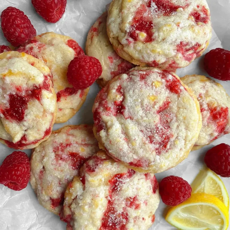 Zitronen Himbeer Cookies