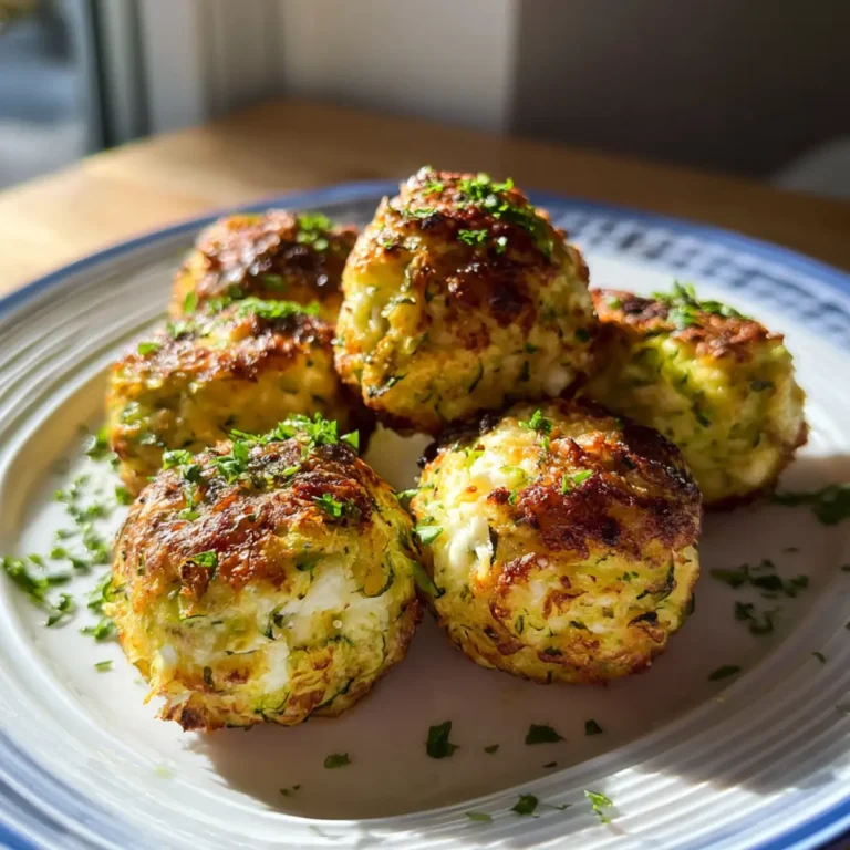 Zucchini Feta Bällchen