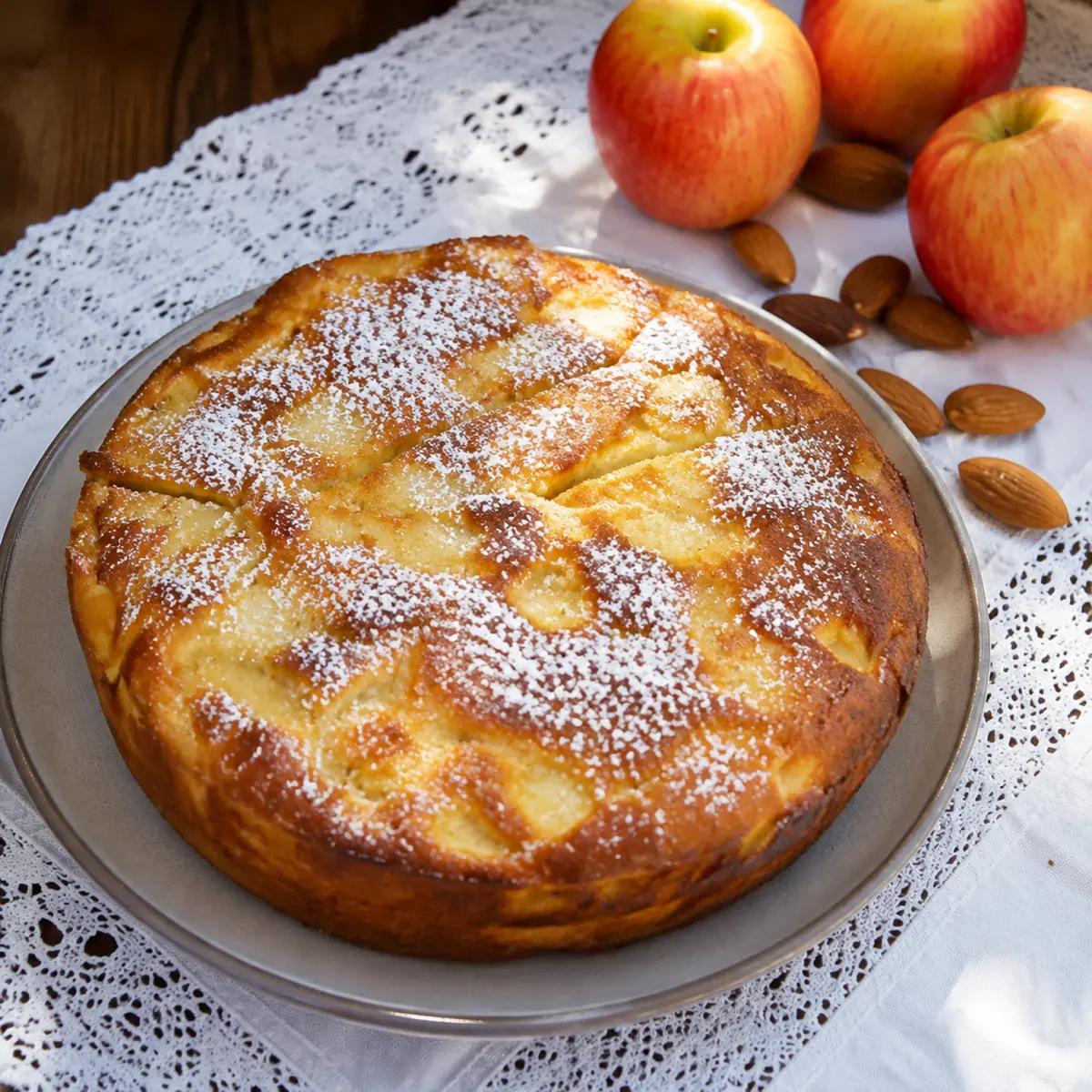 Apfel Marzipan Kuchen