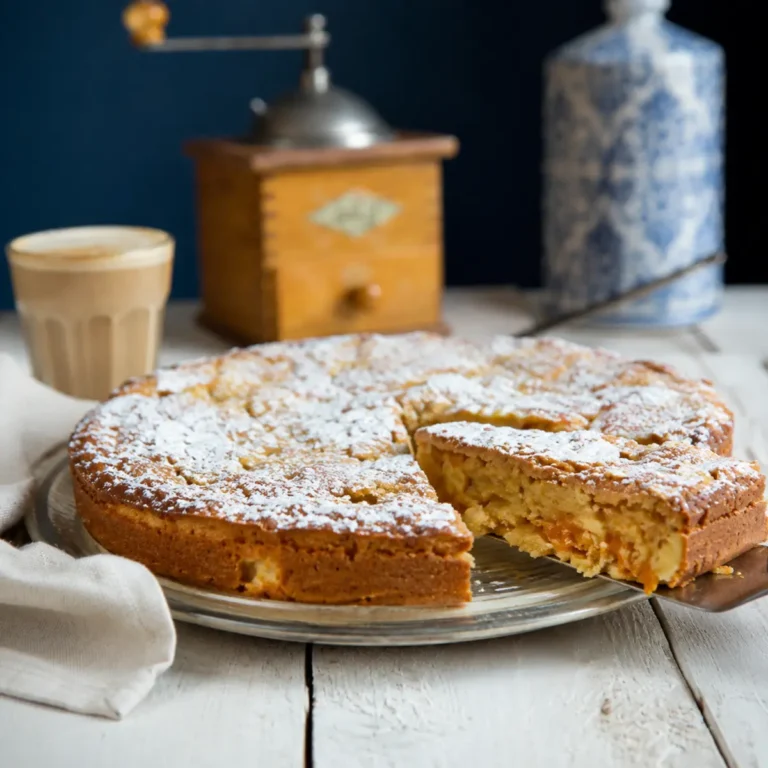 Aprikosenkuchen mit Mandeln