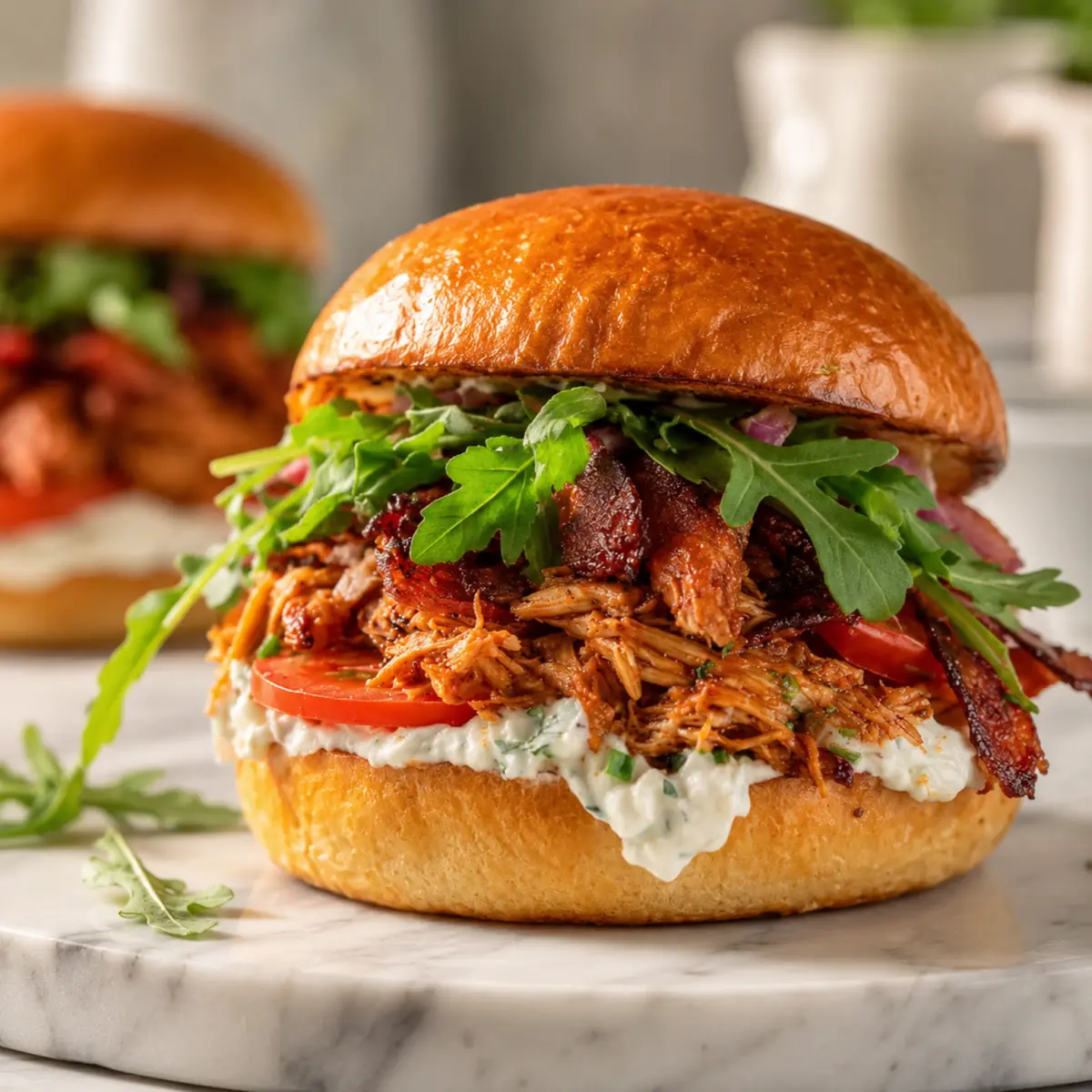 BBQ Hähnchen BLTs