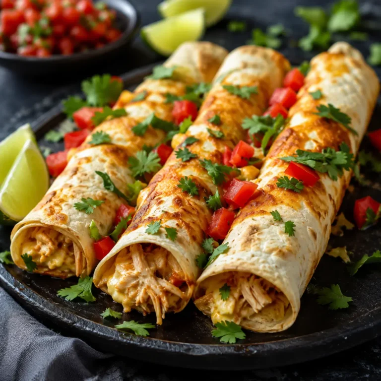 Cremige Hähnchen Taquitos