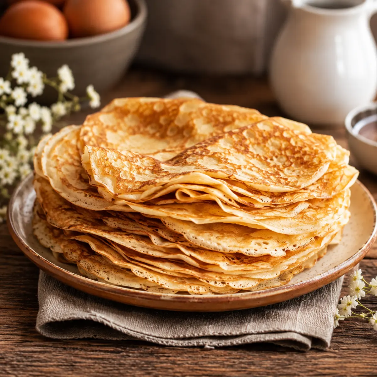 Dünne Pfannkuchen