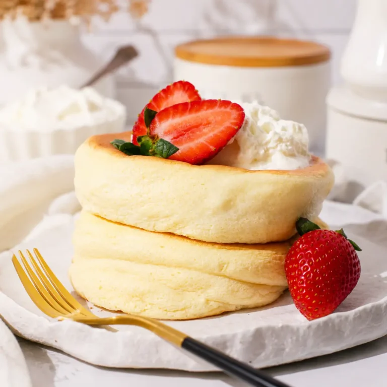 Fluffige japanische Soufflé Pancakes