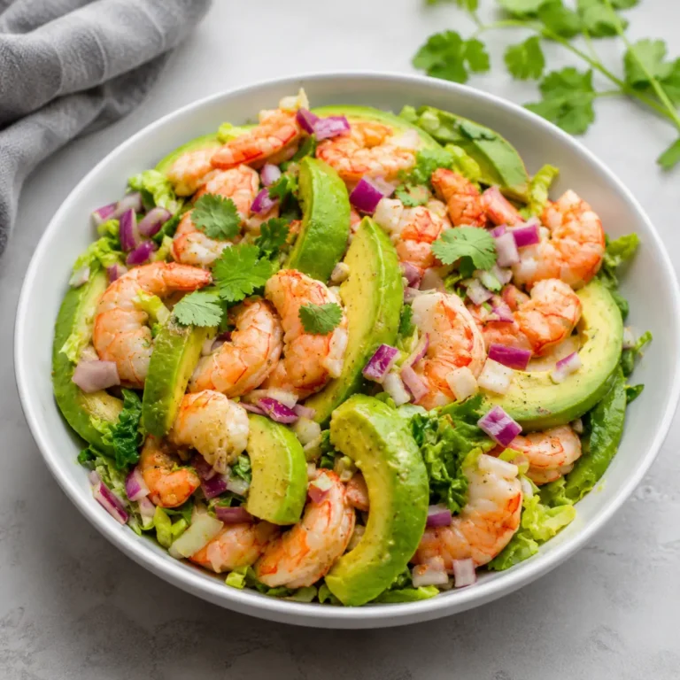 Garnelen Avocado Salat
