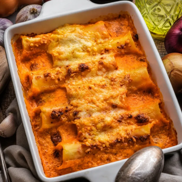 Gefüllte Cannelloni Tomate Mozzarella