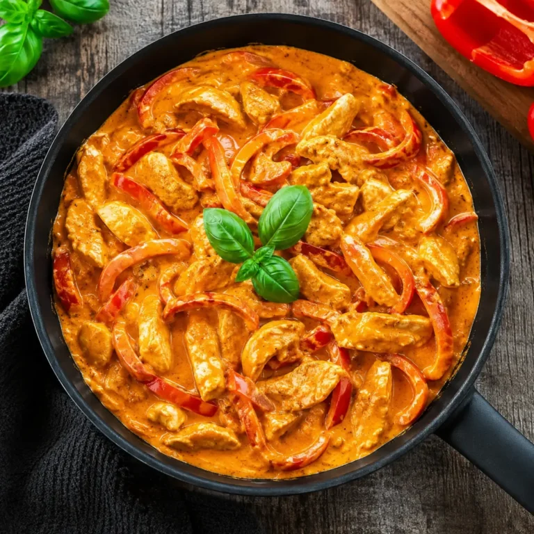 Hähnchengeschnetzeltes mit Paprika