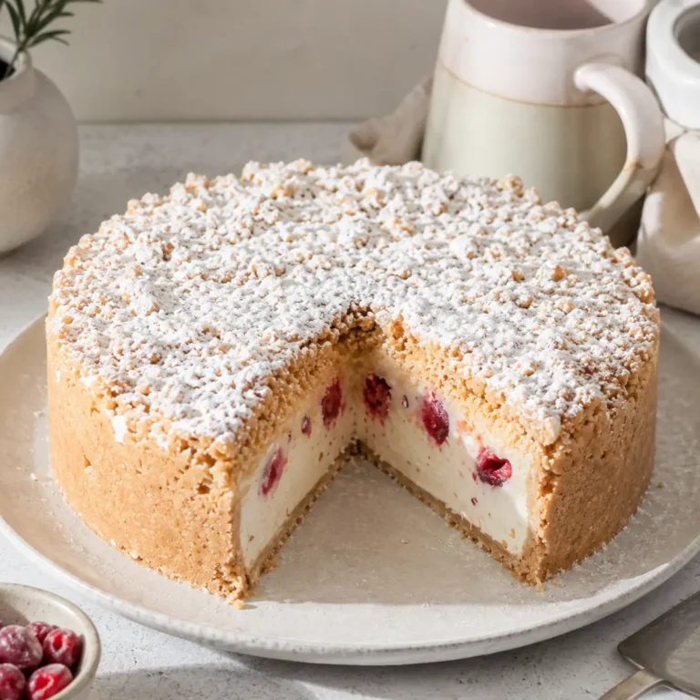Himbeer Vanille Kuchen ohne Backen