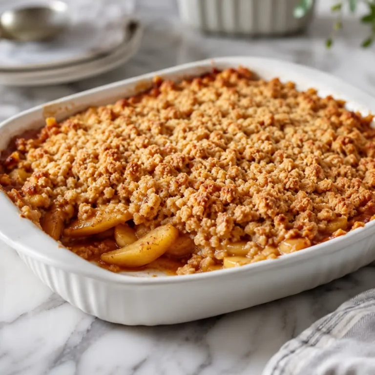 Klassischer Apfel Crumble