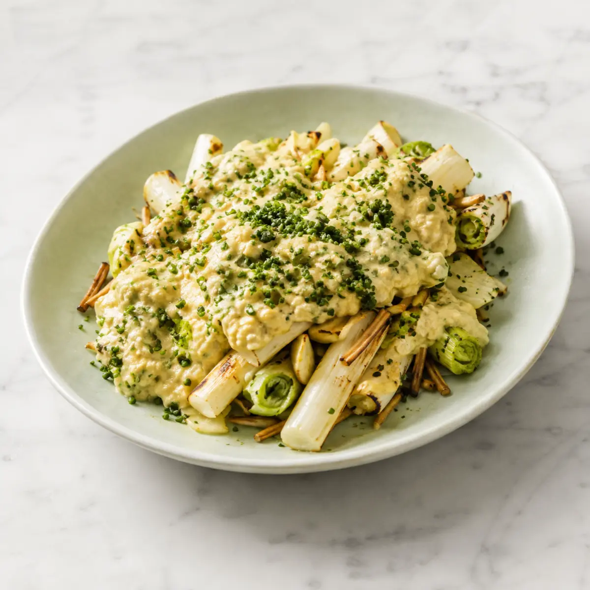 Kohlrabi mit Linsencreme