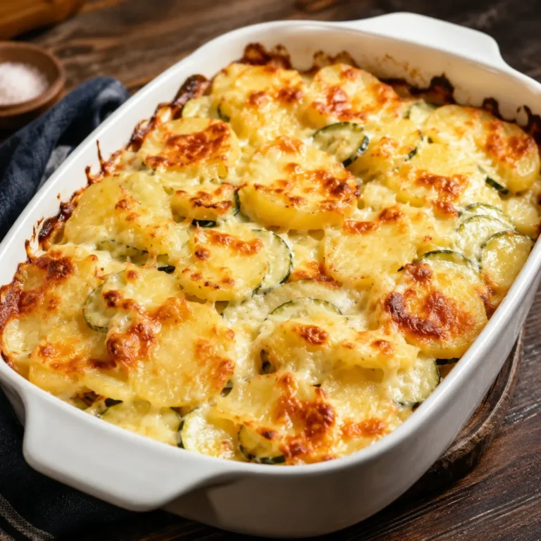 Schneller Kartoffel Zucchini Gratin