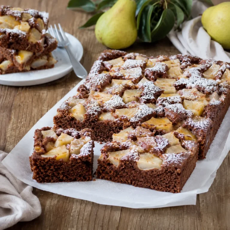 Schoko-Birnen-Kuchen