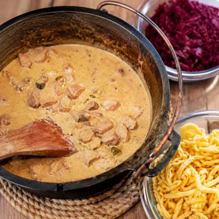 Schweine Rahm Gulasch aus dem DutchOven