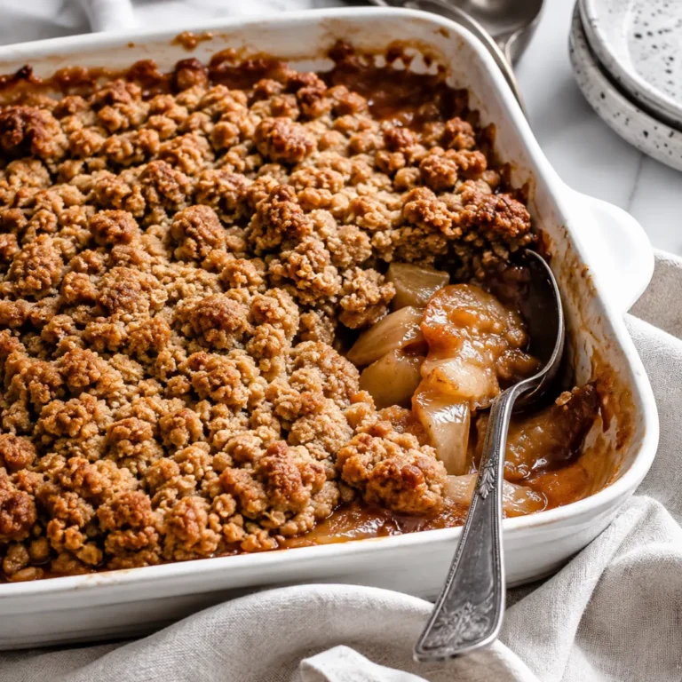 Veganer Apfel Crumble