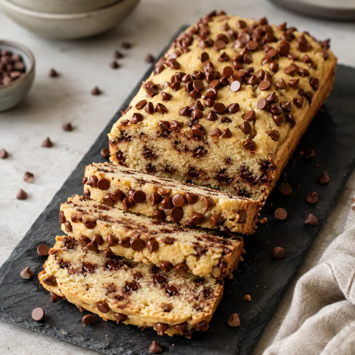 Veganes Bananenbrot mit Schokodrops