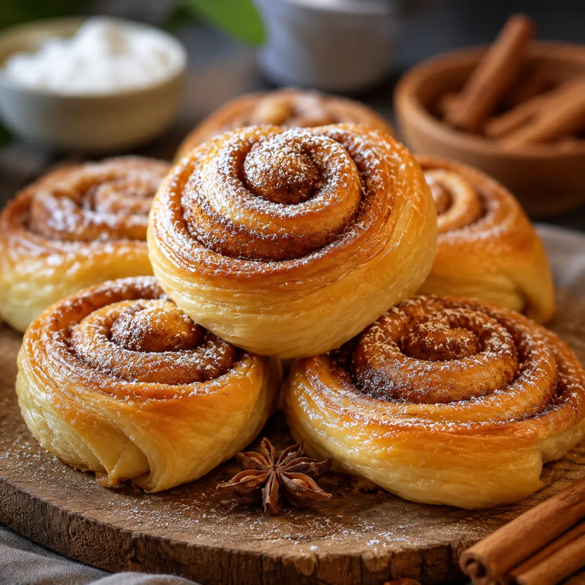 Zimtschnecken Blätterteig