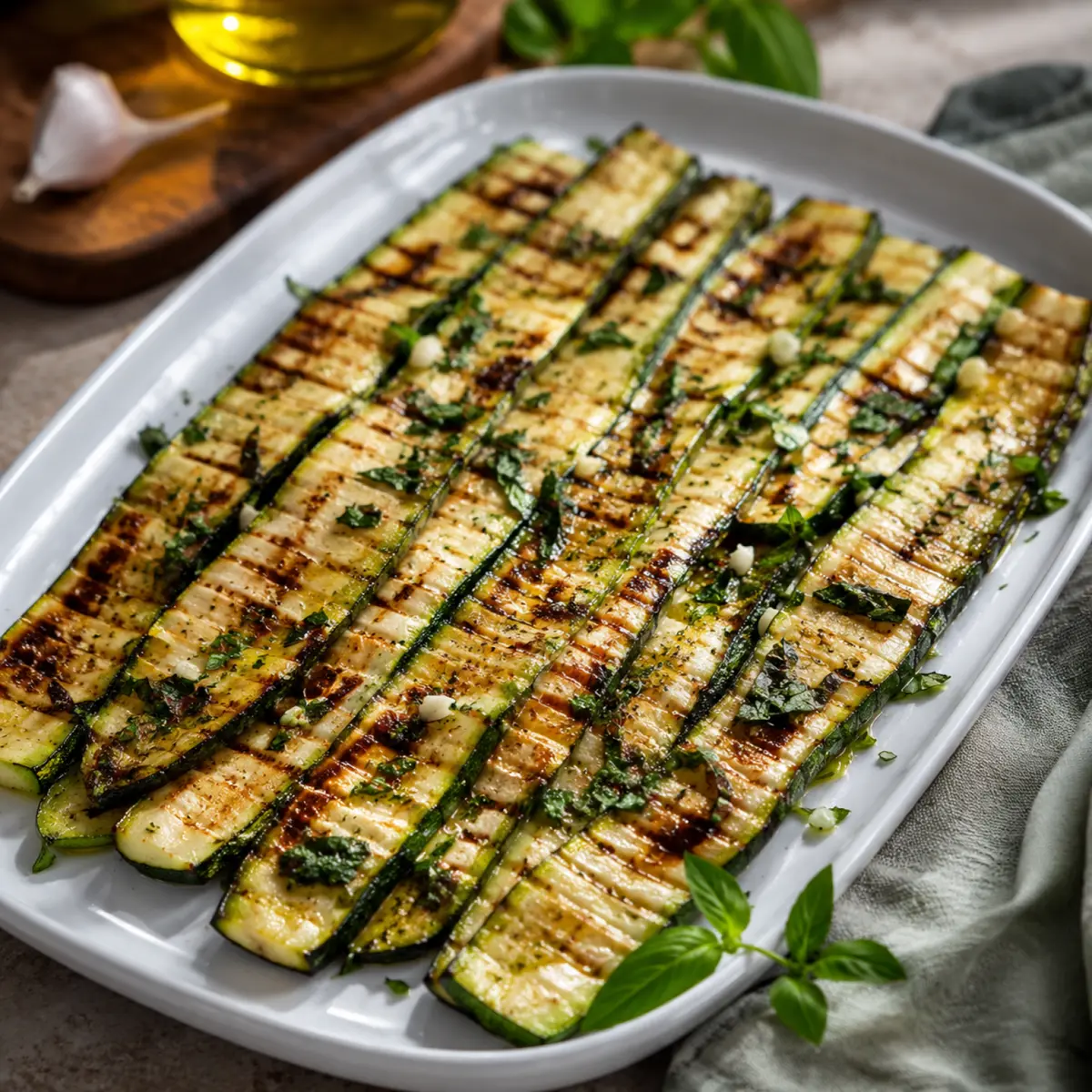 Zucchini Antipasti vom Grill