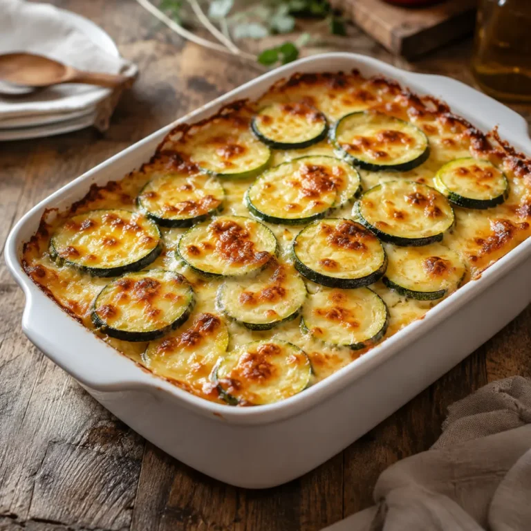 Zucchini Mozzarella Gratin